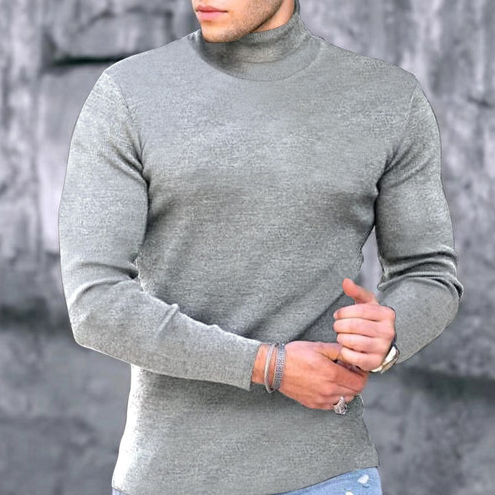 Herren eleganter Rollkragenpullover Aliams