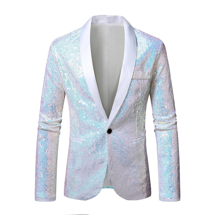 Herren glamouröser Pailletten Blazer Aliams