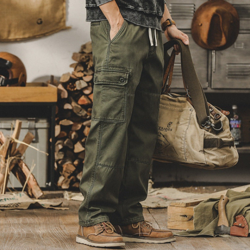 Herren Cargo-Hosen mit multifunktionalen Taschen und robustem Material Aliams