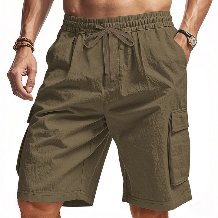 Herren Cargo-Shorts mit elastischem Bund und praktischen Seitentaschen Aliams 1754382299