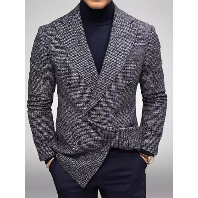 Herren Eleganter Doppelreihiger Blazer Aliams