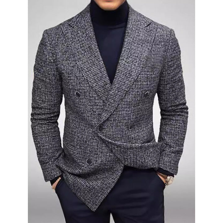 Herren Eleganter Doppelreihiger Blazer Aliams