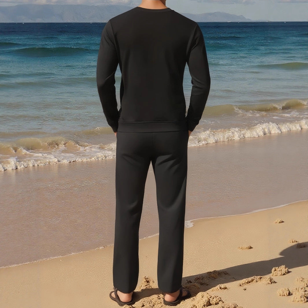 Herren Sportliches Set mit Farbblockdesign Aliams