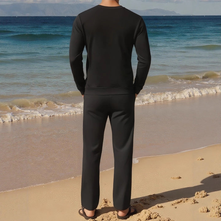 Herren Sportliches Set mit Farbblockdesign Aliams