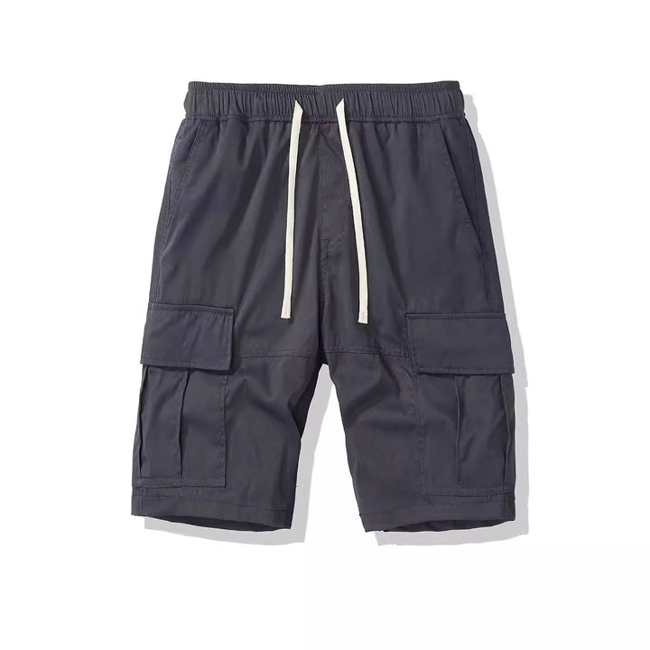 Herren Cargo-Shorts mit elastischem Bund und mehreren Seitentaschen Aliams