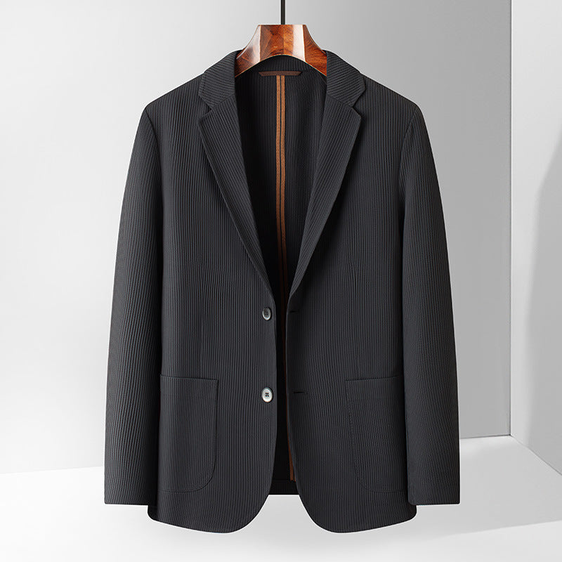 Herren elegante Blazerjacke mit feinen Streifen Aliams