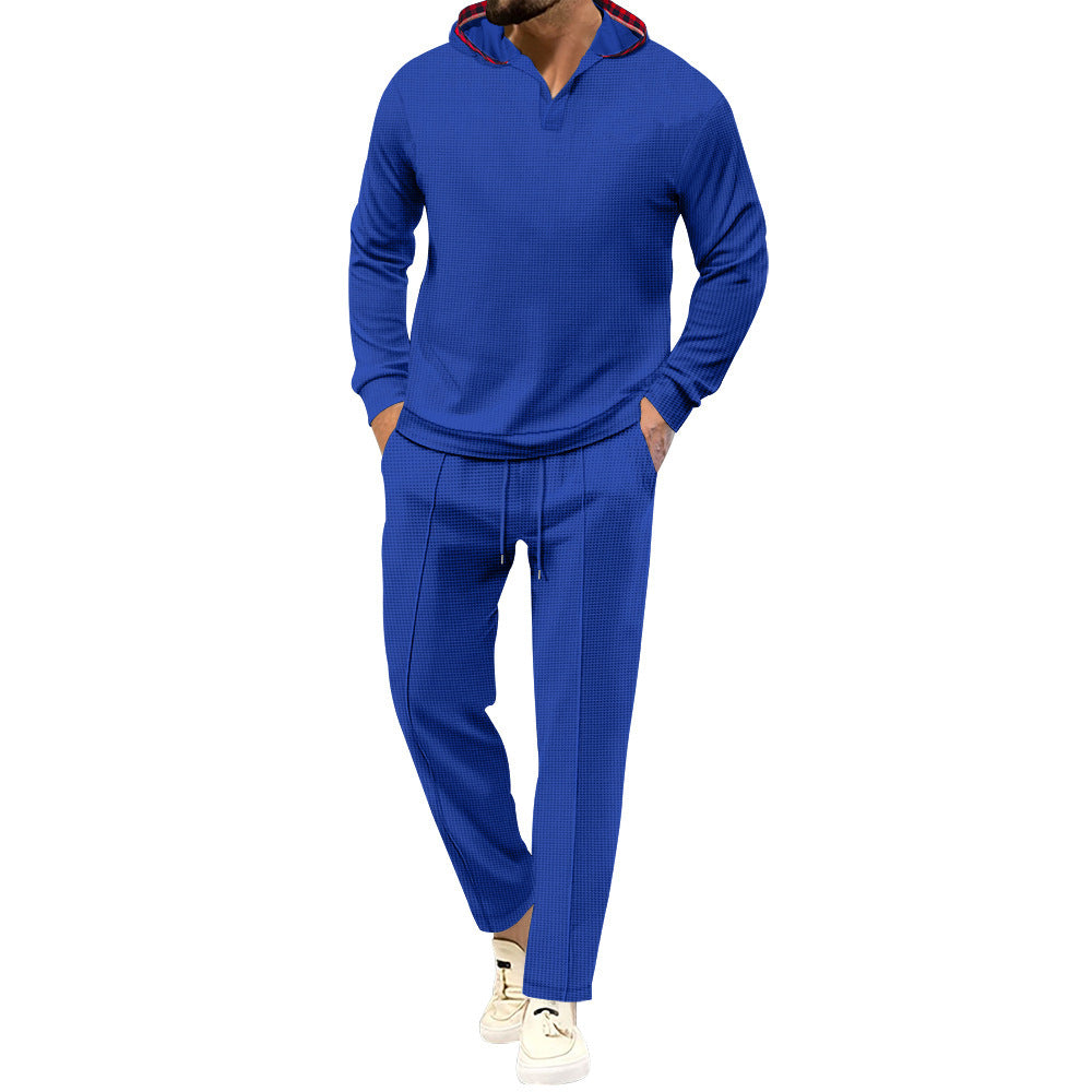 Herren Freizeitanzug mit lässiger Kapuze und atmungsaktiver Struktur Aliams