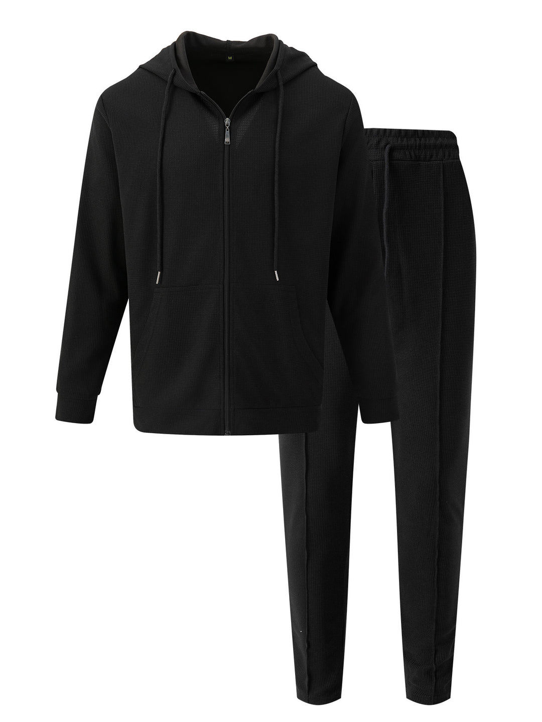 Herren sportliches Hoodie-Set aus atmungsaktivem Strukturmaterial mit elastischem Bund Aliams