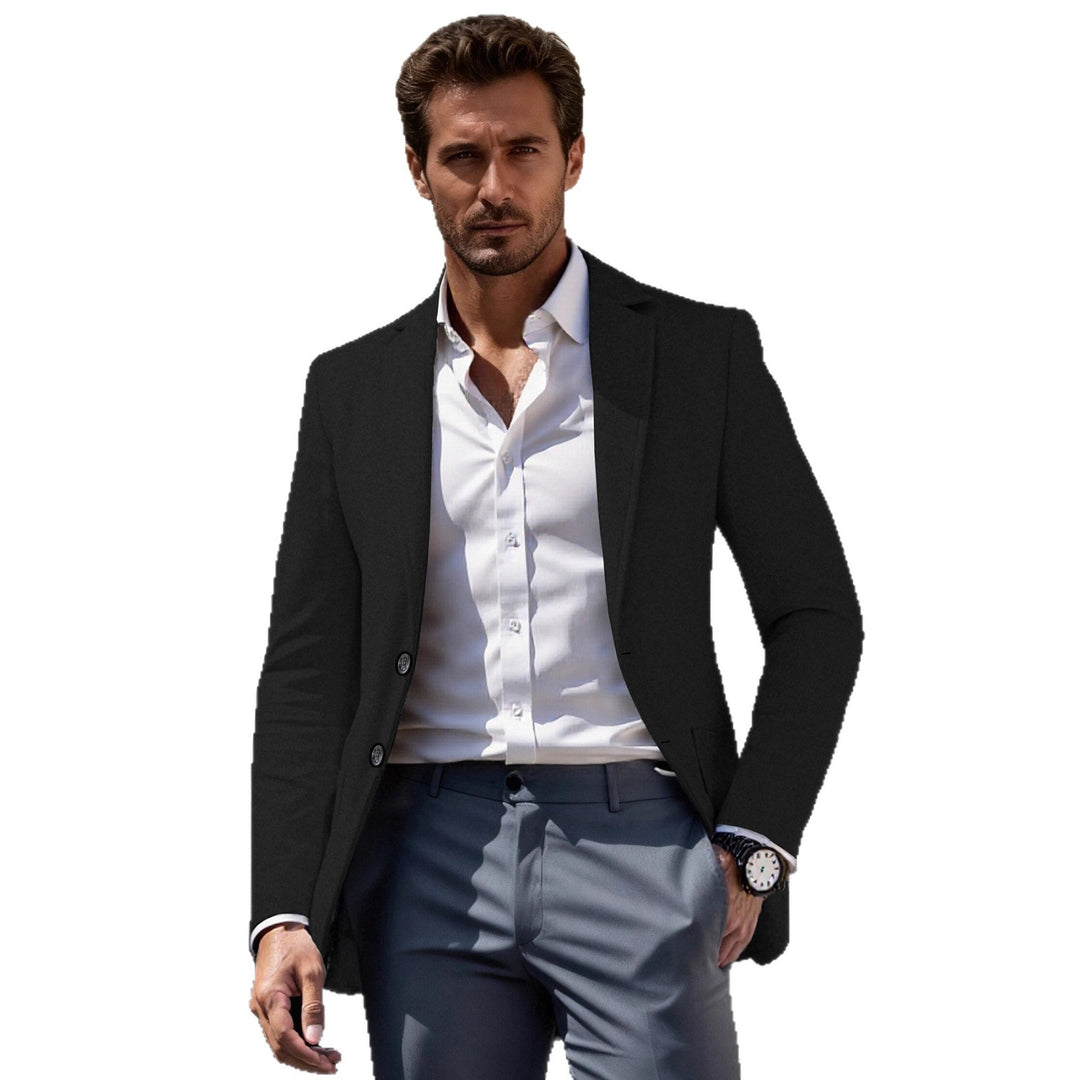 Herren eleganter Business-Anzugblazer mit schmaler Passform Aliams