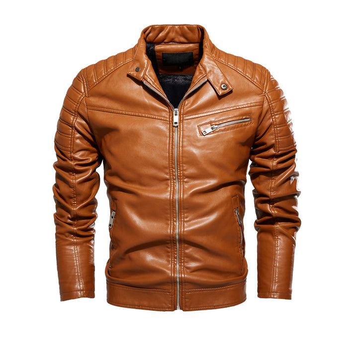 Herren Kunstlederjacke im stylishen Design mit robusten Details Aliams
