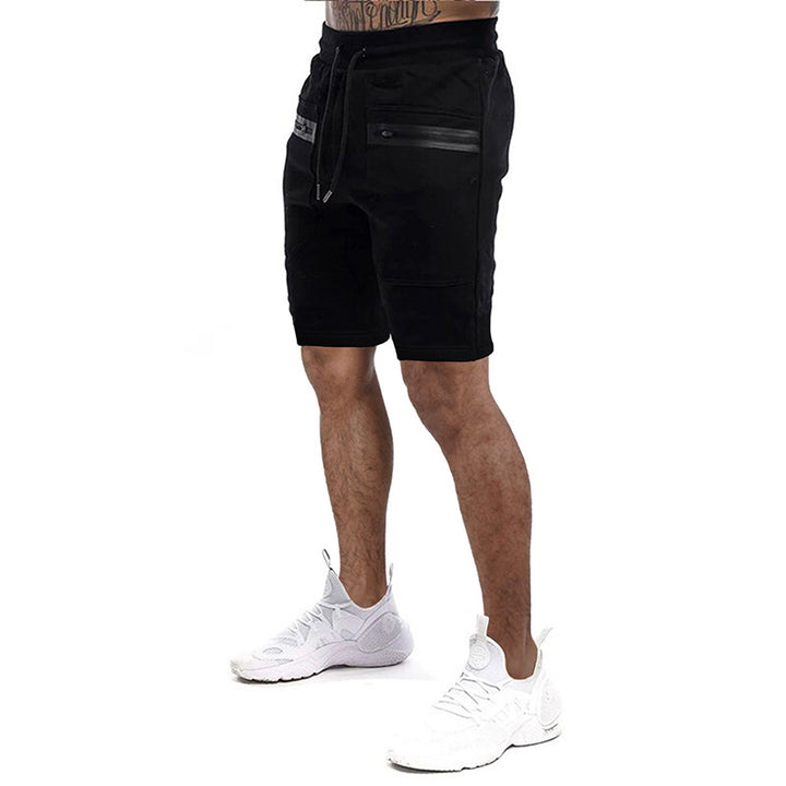 Herren Sportliche Shorts mit verstellbarem Bund und seitlichen Reißverschlusstaschen Aliams
