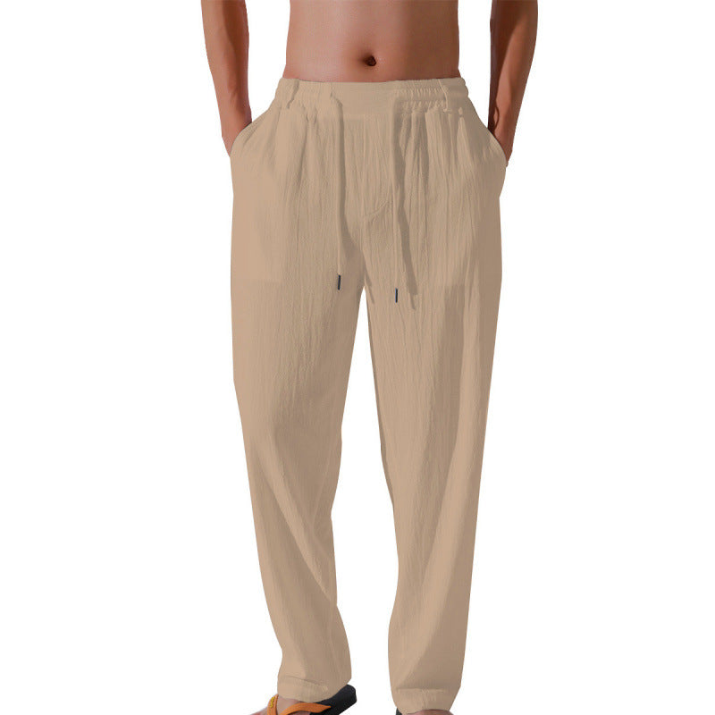 Herren Bequeme Strandhose mit elastischem Bund und lockerer Passform Aliams