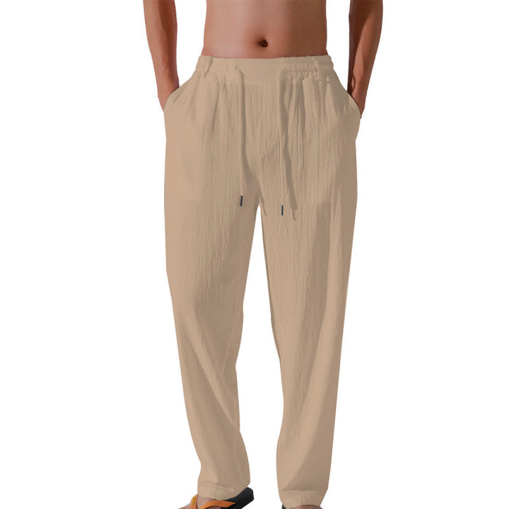 Herren Bequeme Strandhose mit elastischem Bund und lockerer Passform Aliams