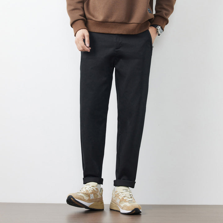 Herren bequeme Chinos mit elastischem Bund und praktischen Taschen Aliams