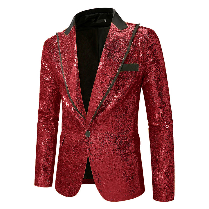 Herren Glitzernder Smokingblazer aus hochwertigem Satin Aliams