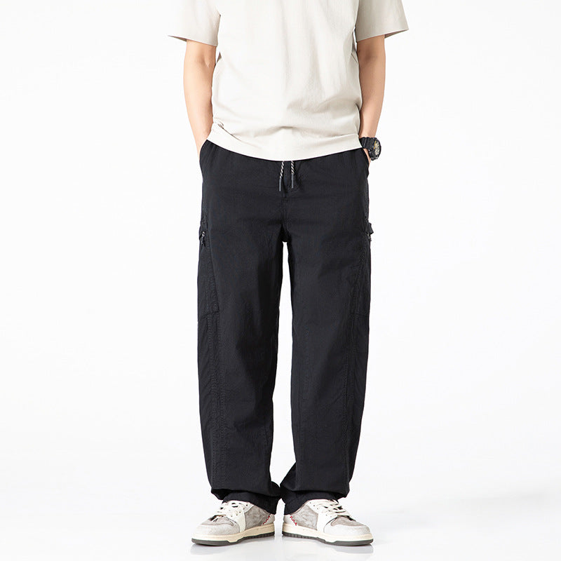 Herren bequeme Cargo-Hose mit praktischen Seiten- und Gesäßtaschen Aliams