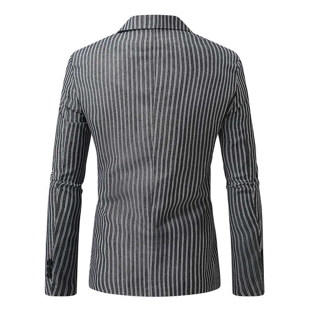 Herren eleganter Blazer mit feinen Streifen Aliams