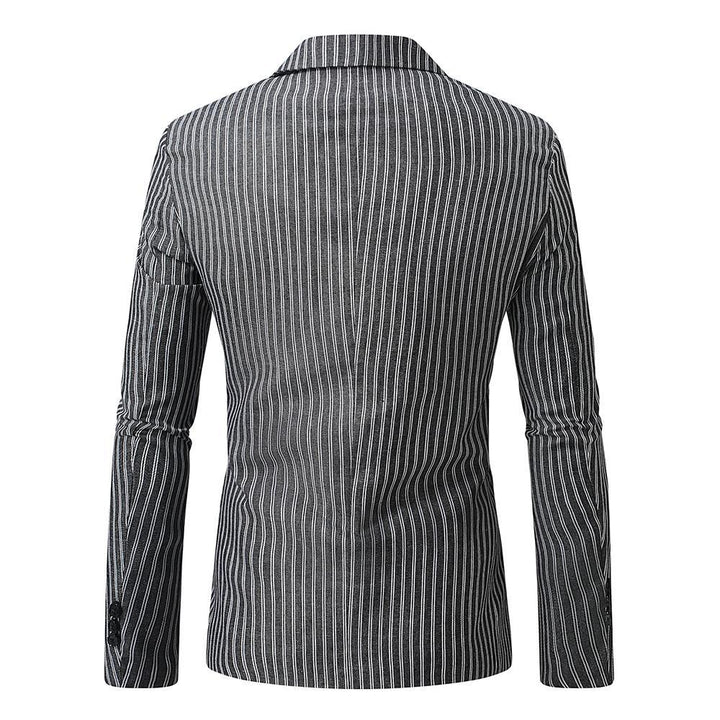 Herren eleganter Blazer mit feinen Streifen Aliams