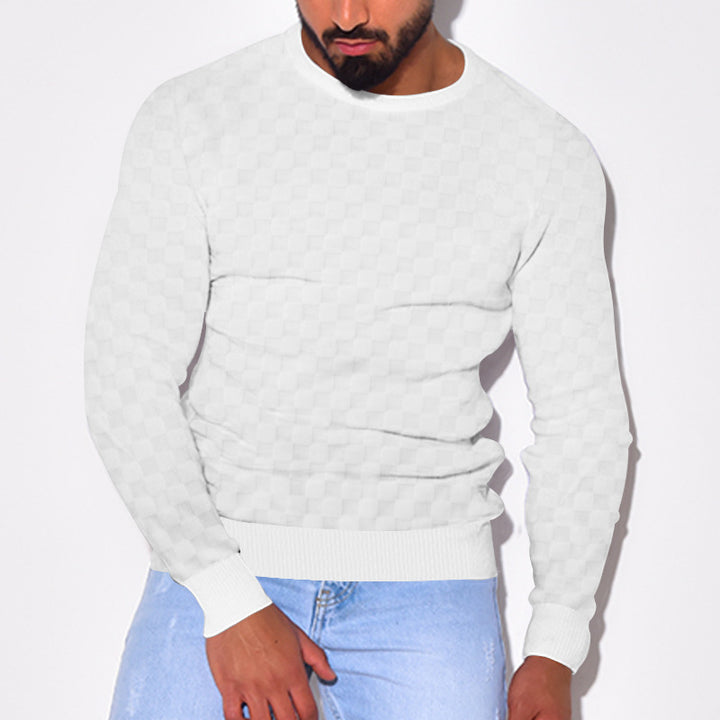Herren stilvoller Struktur Pullover Aliams