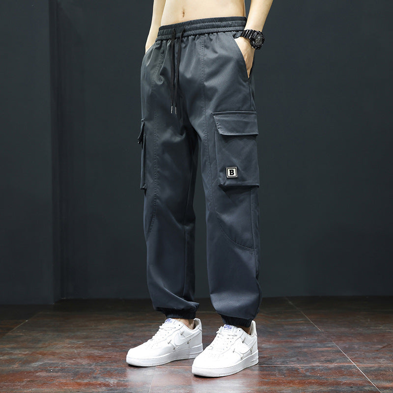 Herren Cargo-Hose mit praktischen Taschen und verstellbarem Bund Aliams