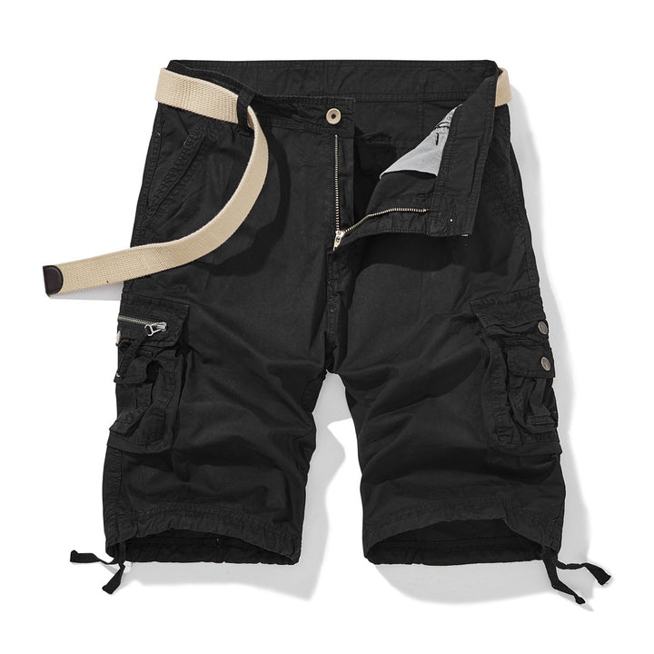 Herren Cargo-Shorts mit vielseitigen Funktionstaschen und verstellbarem Gurt Aliams