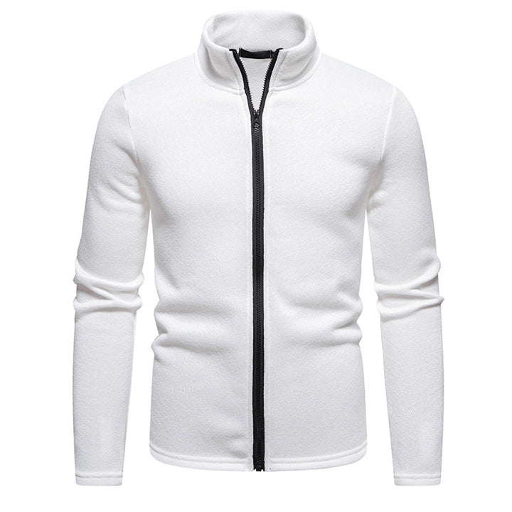 Herren Fleecejacke mit hohem Kragen und praktischem Reißverschluss Aliams