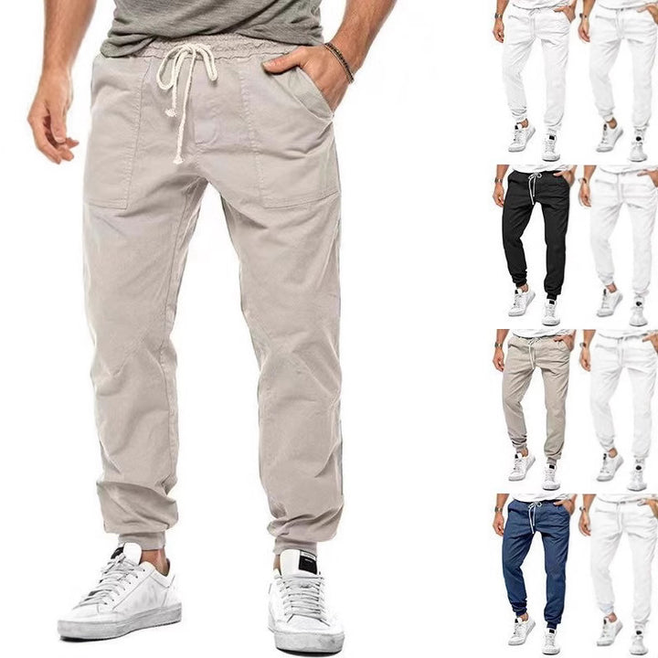 Herren Cargo-Jogginghose mit elastischem Bund und praktischen Taschen Aliams