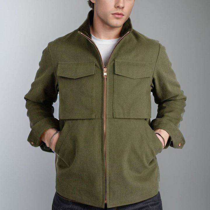 Herren Utility-Jacke mit praktischen Taschen und modernem Design Aliams