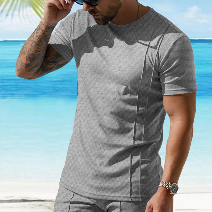 Herren atmungsaktives Sport-T-Shirt mit strukturiertem Design Aliams