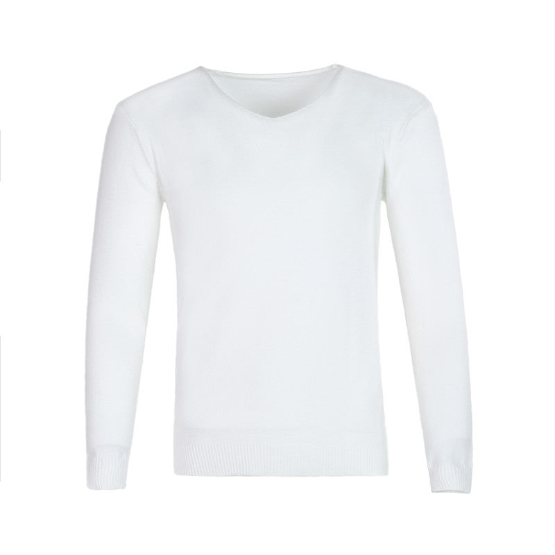 Herren klassischer V-Ausschnitt Pullover Aliams