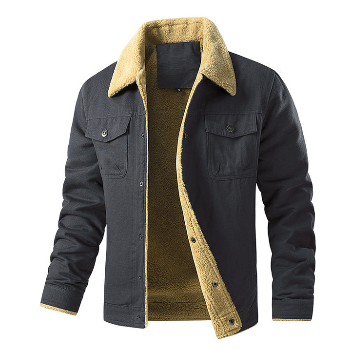 Herren gefütterte Utility-Jacke mit Teddyfutter Aliams
