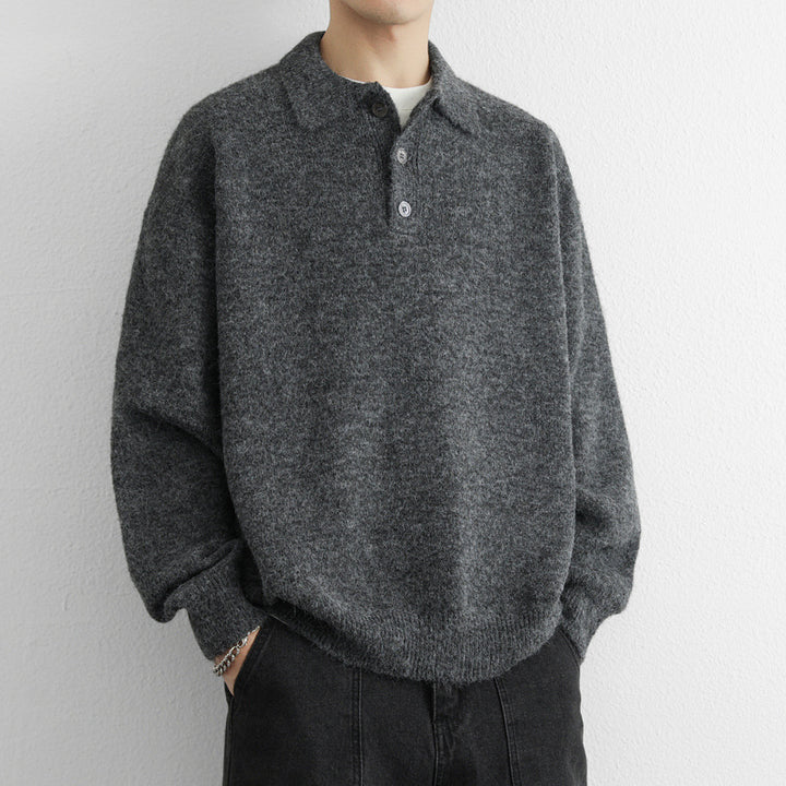 Herren Pullover mit modernem Kragen Aliams