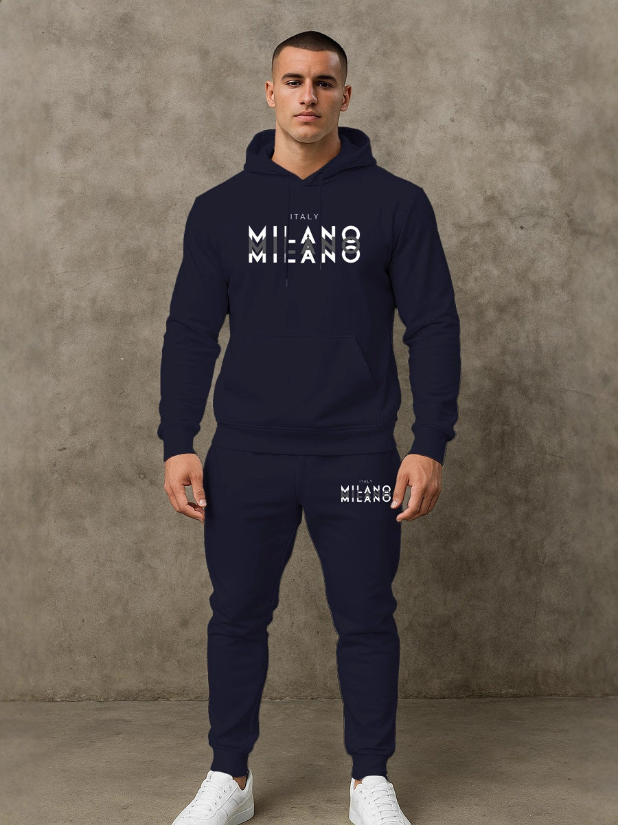 Herren Sportliches Hoodie- und Jogginghosen-Set Aliams