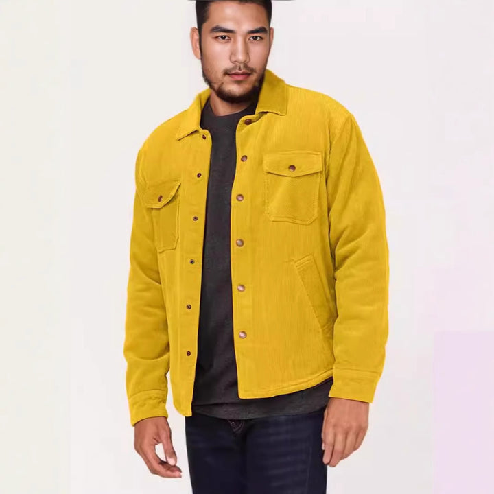 Herren Cordjacke mit praktischen Brusttaschen und weichem Innenfutter Aliams