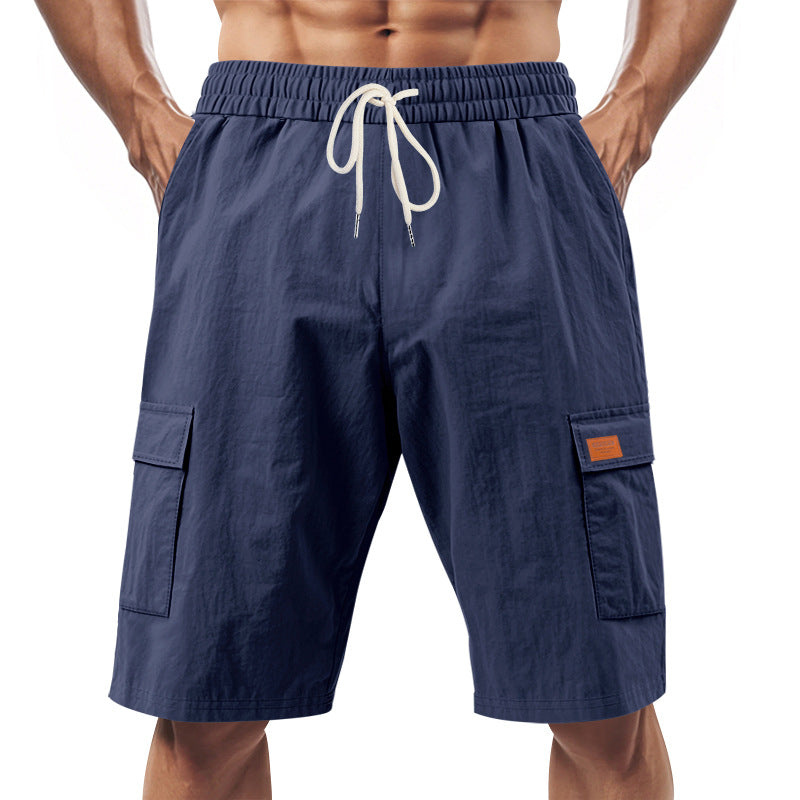 Herren Cargo-Shorts mit vielseitigen Taschen und elastischem Bund Aliams