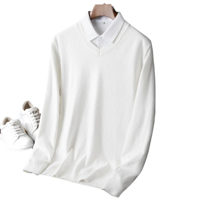 Herren V-Ausschnitt Pullover Aliams