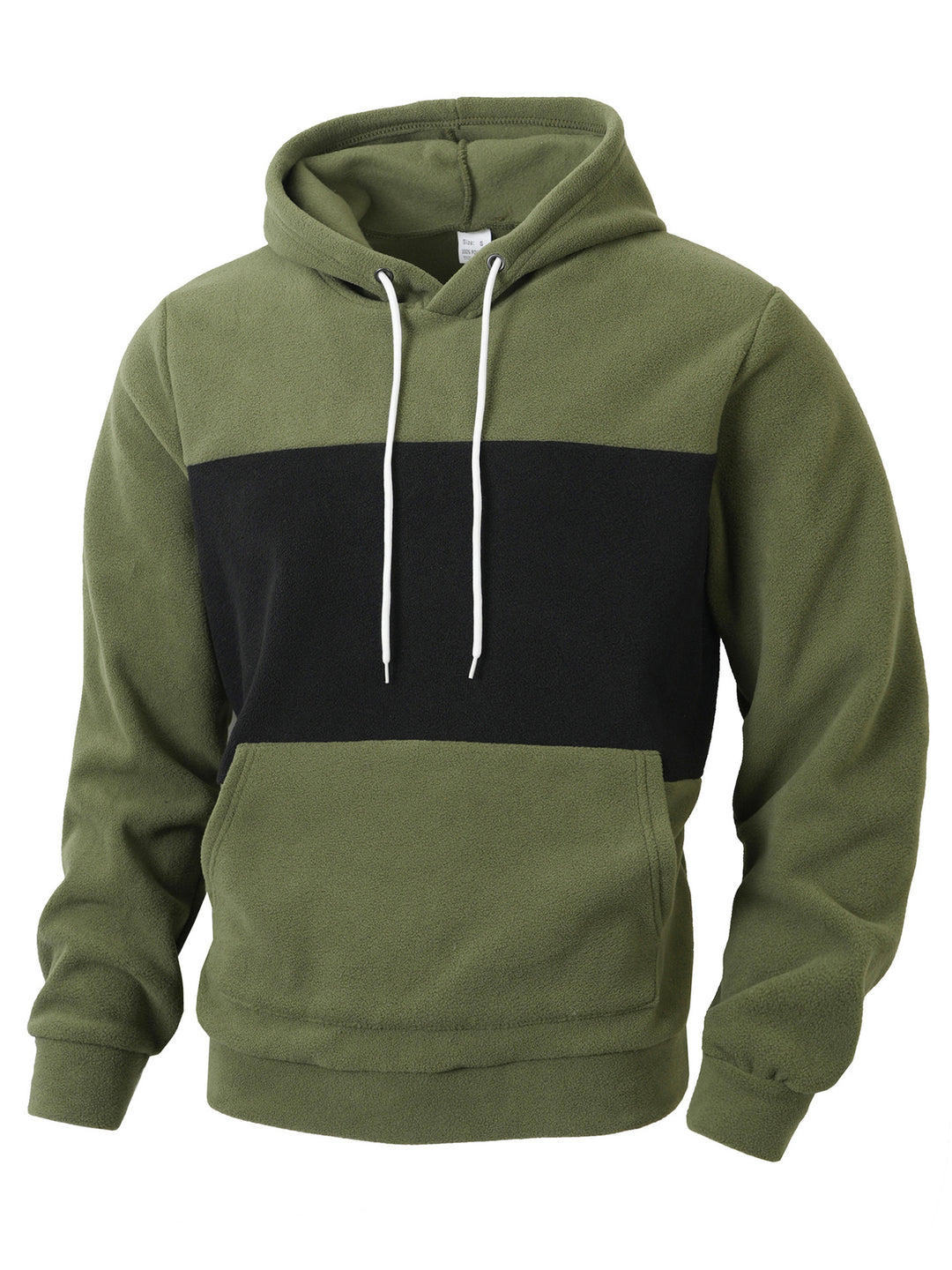 Herren Fleece-Hoodie mit übergroßem Kragen Aliams