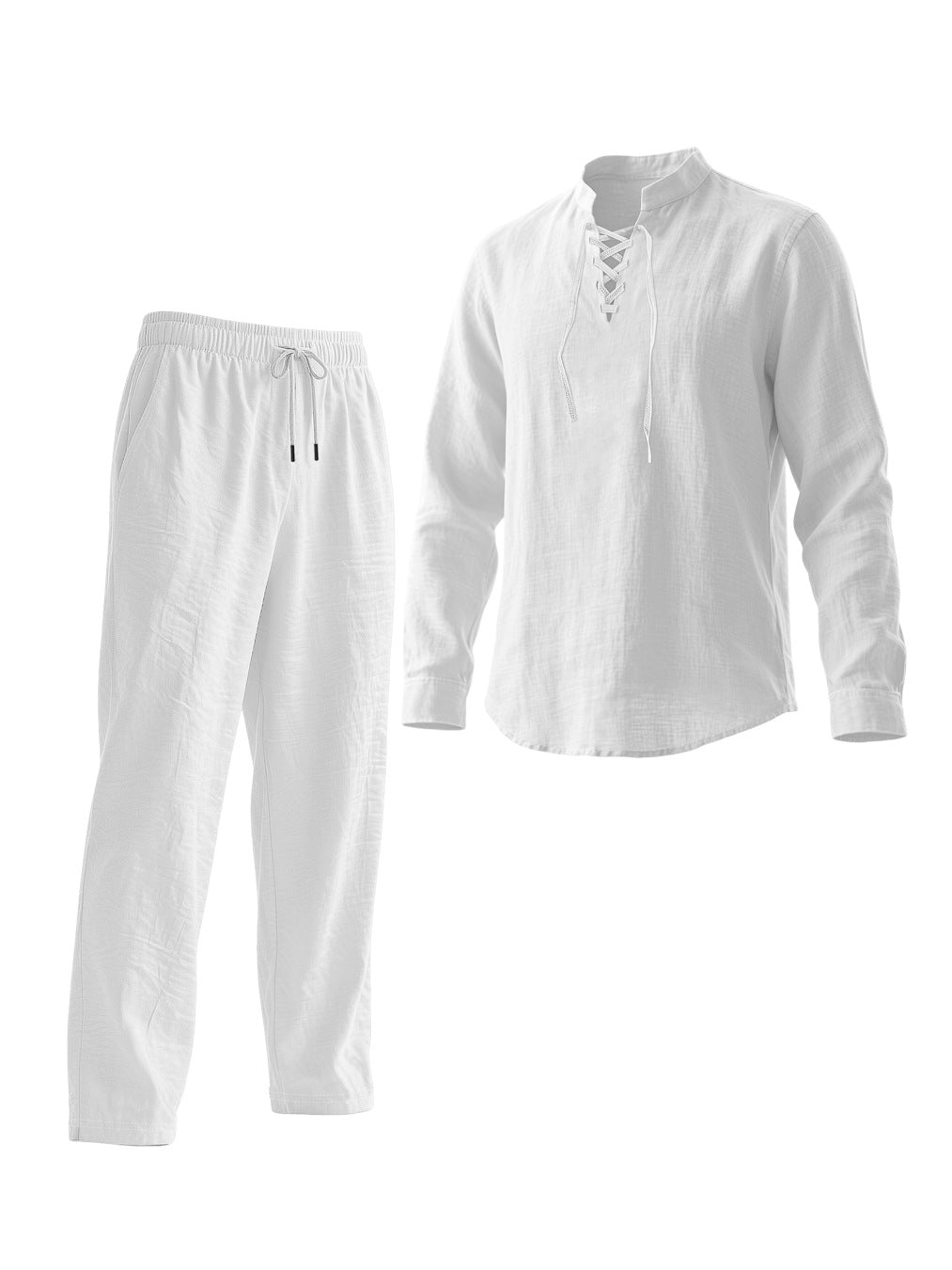 Herren Elegantes Freizeit-Set mit atmungsaktivem Oberteil und bequemen Hosen Aliams