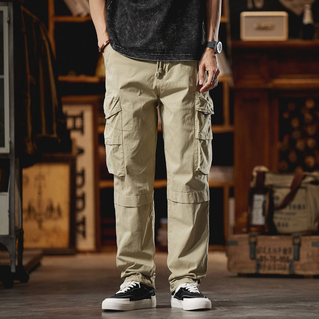 Herren Cargo-Hose mit zahlreichen Funktionstaschen und elastischem Bund Aliams