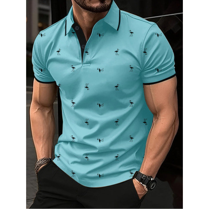 Herren Freizeit Bedrucktes Polo-Shirt Aliams