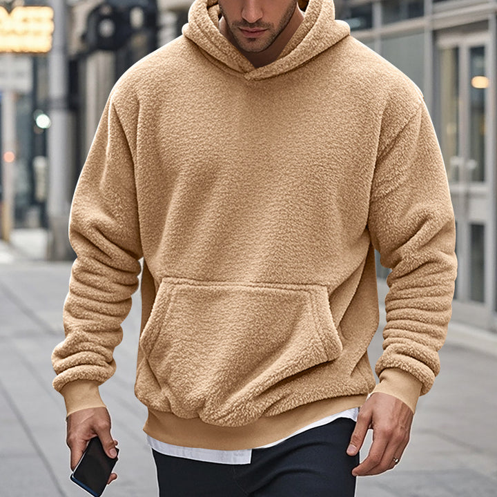 Herren Fleece-Hoodie mit einzigartiger Struktur Aliams