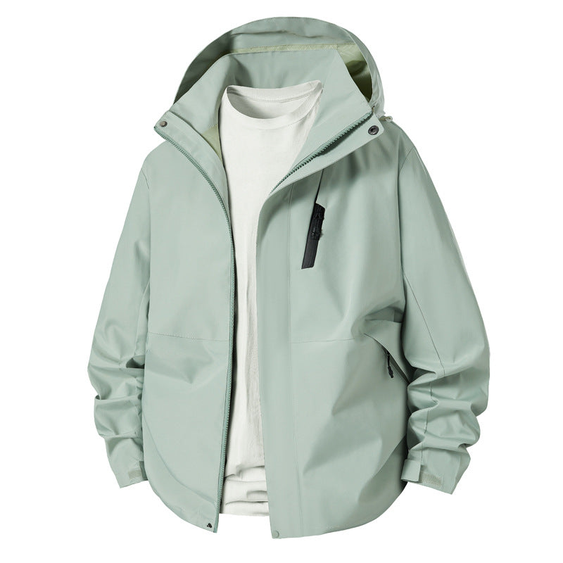 Herren technische Übergangsjacke mit verstellbarem Kapuzenrand Aliams