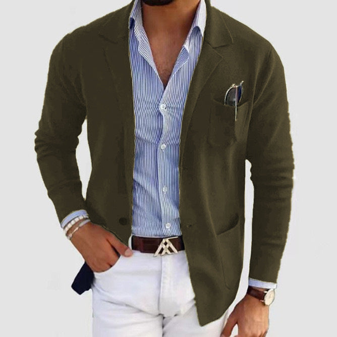 Herren eleganter Strickblazer Aliams