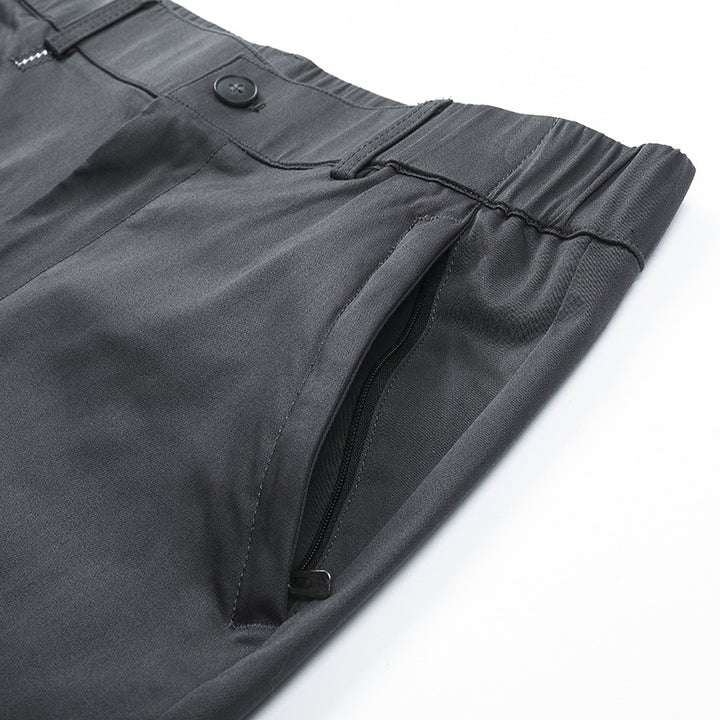Herren bequeme Chinos mit elastischem Bund und praktischen Taschen Aliams
