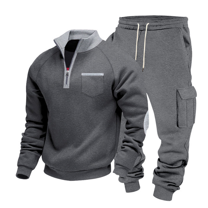 Herren Sportliches Hoodie-Set mit praktischer Taschenlösung Aliams