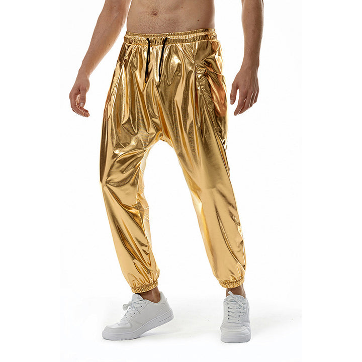 Herren stylische High-Performance Jogginghose aus glänzendem Material Aliams