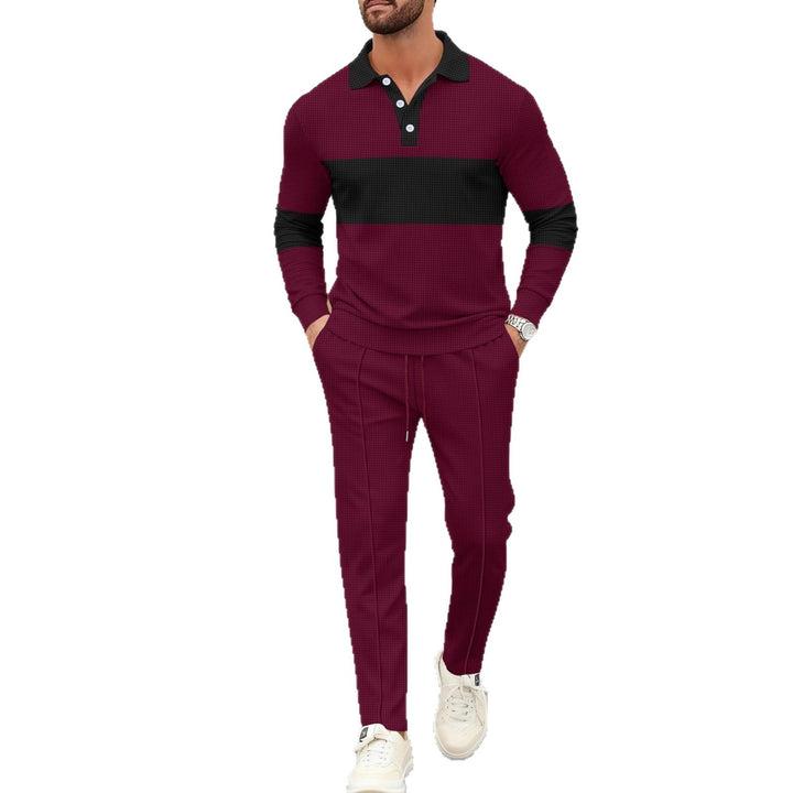 Herren sportliches Poloshirt mit eleganter Komplementär-Hose Aliams
