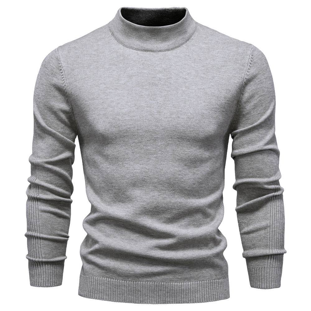 Herren Rollkragenpullover aus weichem Strickmaterial mit feiner Rippstruktur Aliams