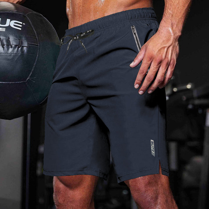 Herren Sportliche Trainingsshorts mit funktionalen Taschen und elastischem Bund Aliams