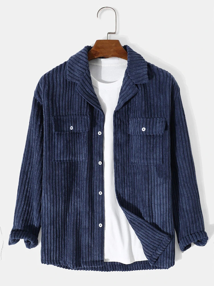 Herren Cordjacke im modernen Rippdesign Aliams